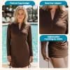 image:imageSwimZip Womens Swim Dress Cover Up Swimsuit UPF 50 Sun ProtectionCold Brew