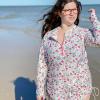 image:imageSwimZip Womens Swim Dress Cover Up Swimsuit UPF 50 Sun ProtectionFloral Garden