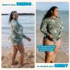 image:imageSwimZip Womens Swim Dress Cover Up Swimsuit UPF 50 Sun ProtectionHawaiian Rainforest
