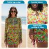 image:imageSwimZip Womens Swim Dress Cover Up Swimsuit UPF 50 Sun ProtectionHibiscus