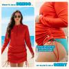 image:imageSwimZip Womens Swim Dress Cover Up Swimsuit UPF 50 Sun ProtectionRed
