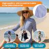 image:imageSwimZip Womens Swim Dress Cover Up Swimsuit UPF 50 Sun ProtectionStunner Blue Stripe