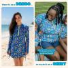 image:imageSwimZip Womens Swim Dress Cover Up Swimsuit UPF 50 Sun ProtectionTropadelic