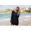 image:imageSwimZip Womens Swimsuit Cover Up with SPF 50All Black