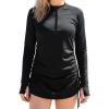 image:imageSwimZip Womens Swim Dress Cover Up Swimsuit UPF 50 Sun ProtectionBlack