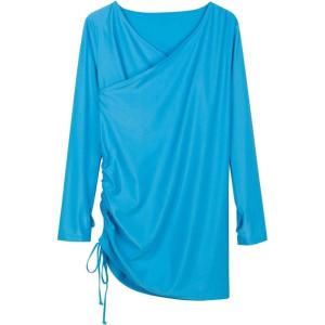 image:imageSwimZip Womens Sophisticated Swim Dress CoverUp UPF 50  Turquoise Waters XL