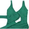 image:imageSwimZip Womens Wrap One Piece Swimsuit UPF 50 Sun Protection  Multiple ColorsGreenlake