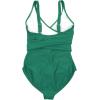 image:imageSwimZip Womens Wrap One Piece Swimsuit UPF 50 Sun Protection  Multiple ColorsGreenlake