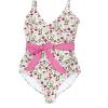 image:imageSwimZip Womens Wrap One Piece Swimsuit UPF 50 Sun Protection  Multiple ColorsFloral Garden