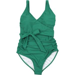 image:imageSwimZip Womens Wrap One Piece Swimsuit UPF 50 Sun Protection  Multiple ColorsGreenlake