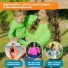 image:imageSwimZip Womens Long Sleeve Crop Top Rash Guard Swim Shirt  UPF 50 with ZipperNeon Green