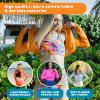 image:imageSwimZip Womens Long Sleeve Crop Top Rash Guard Swim Shirt  UPF 50 with ZipperOrange