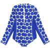 image:imageSwimZip Girls Long Sleeve OnePiece Swimsuit with UPF 50 Sun ProtectionDot