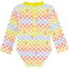 image:imageSwimZip Girls Long Sleeve OnePiece Swimsuit with UPF 50 Sun ProtectionGamified