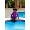 image:imageSwimZip Girls Long Sleeve OnePiece Swimsuit with UPF 50 Sun ProtectionIn Disguise