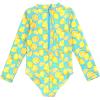 image:imageSwimZip Girls Long Sleeve OnePiece Swimsuit with UPF 50 Sun ProtectionLemons