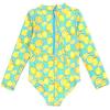 image:imageSwimZip Girls Long Sleeve OnePiece Swimsuit with UPF 50 Sun ProtectionLemons