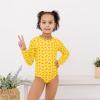 image:imageSwimZip Girls Long Sleeve OnePiece Swimsuit with UPF 50 Sun ProtectionLobster