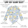 image:imageSwimZip Girls Long Sleeve OnePiece Swimsuit with UPF 50 Sun ProtectionMediterranean Lemons