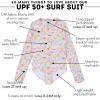 image:imageSwimZip Girls Long Sleeve OnePiece Swimsuit with UPF 50 Sun ProtectionPetals