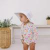image:imageSwimZip Girls Long Sleeve OnePiece Swimsuit with UPF 50 Sun ProtectionPetals