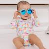 image:imageSwimZip Girls Long Sleeve OnePiece Swimsuit with UPF 50 Sun ProtectionPetals