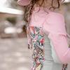 image:imageSwimZip Girls Long Sleeve OnePiece Swimsuit with UPF 50 Sun ProtectionPink Butterfly