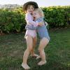image:imageSwimZip Girls Long Sleeve OnePiece Swimsuit with UPF 50 Sun ProtectionPink Sassy Surfer
