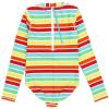 image:imageSwimZip Girls Long Sleeve OnePiece Swimsuit with UPF 50 Sun ProtectionRainbow