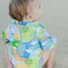image:imageSwimZip Girls Long Sleeve OnePiece Swimsuit with UPF 50 Sun ProtectionSunshine