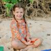image:imageSwimZip Girls Long Sleeve OnePiece Swimsuit with UPF 50 Sun ProtectionSwirl
