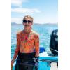 image:imageSwimZip Girls Long Sleeve OnePiece Swimsuit with UPF 50 Sun ProtectionSwirl