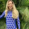 image:imageSwimZip Womens Long Sleeve 1 Piece Swim Suit UPF 50 Multiple ColorsDot