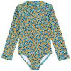 image:imageSwimZip Girls Long Sleeve OnePiece Swimsuit with UPF 50 Sun ProtectionGeo Party