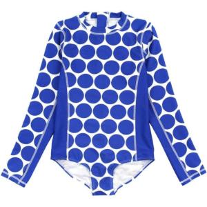 image:imageSwimZip Girls Long Sleeve OnePiece Swimsuit with UPF 50 Sun ProtectionDot