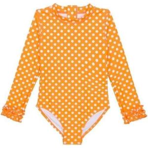 image:imageSwimZip Girls Long Sleeve OnePiece Swimsuit with UPF 50 Sun ProtectionSweetie