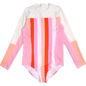 image:imageSwimZip Womens Long Sleeve 1 Piece Swim Suit UPF 50 Multiple ColorsStripes