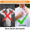 image:imageSwimZip Mens Long Sleeve Zipper Rash Guard Swim Shirt w UPF 50 Sun ProtectionAll White