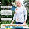 image:imageSwimZip Mens Long Sleeve Zipper Rash Guard Swim Shirt w UPF 50 Sun ProtectionAll White