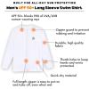 image:imageSwimZip Mens Long Sleeve Zipper Rash Guard Swim Shirt w UPF 50 Sun ProtectionAll White