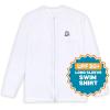 image:imageSwimZip Mens Long Sleeve Zipper Rash Guard Swim Shirt w UPF 50 Sun ProtectionAll White