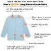 image:imageSwimZip Mens Long Sleeve Zipper Rash Guard Swim Shirt w UPF 50 Sun ProtectionDream Blue