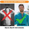 image:imageSwimZip Mens Long Sleeve Zipper Rash Guard Swim Shirt w UPF 50 Sun ProtectionScuba Blue