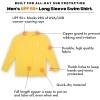 image:imageSwimZip Mens Long Sleeve Zipper Rash Guard Swim Shirt w UPF 50 Sun ProtectionYellow