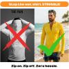 image:imageSwimZip Mens Long Sleeve Zipper Rash Guard Swim Shirt w UPF 50 Sun ProtectionYellow