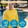 image:imageSwimZip Mens Long Sleeve Zipper Rash Guard Swim Shirt w UPF 50 Sun ProtectionYellow