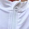 image:imageSwimZip Mens Short Sleeve Zipper Rash Guard Swim Shirt wUPF 50 Sun ProtectionWhite