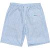 image:imageSwimZip Mens Swim Shorts with Boxer Brief Liner and UPF 50 Sun ProtectionBlue Gingham