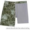 image:imageSwimZip Mens Swim Shorts with Boxer Brief Liner and UPF 50 Sun ProtectionHawaiian Rainforest