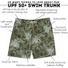 image:imageSwimZip Mens Swim Shorts with Boxer Brief Liner and UPF 50 Sun ProtectionHawaiian Rainforest